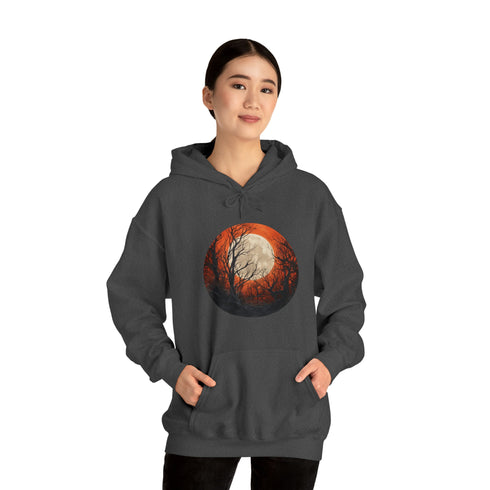 Halloween Harvest Moon - Graphic Hooded Sweatshirt